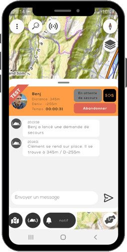 appli-balise-secours-2 Application balise de secours, sans réseau GSM
